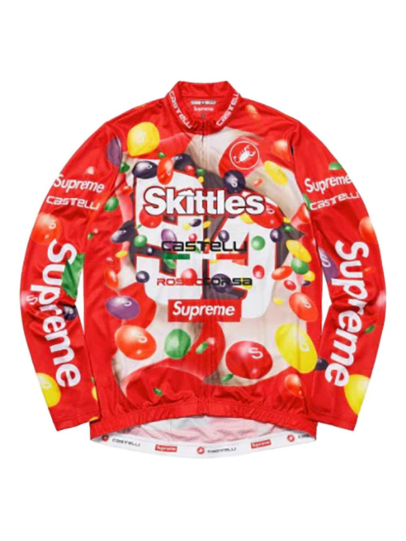 x Skittles x Castelli long-sleeve cycling jersey 1