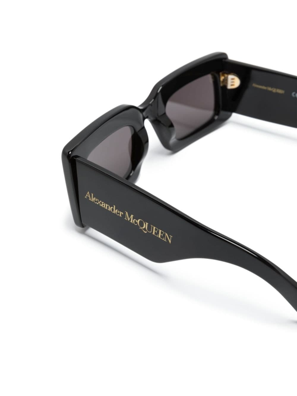 logo-print rectangle-frame sunglasses - 3