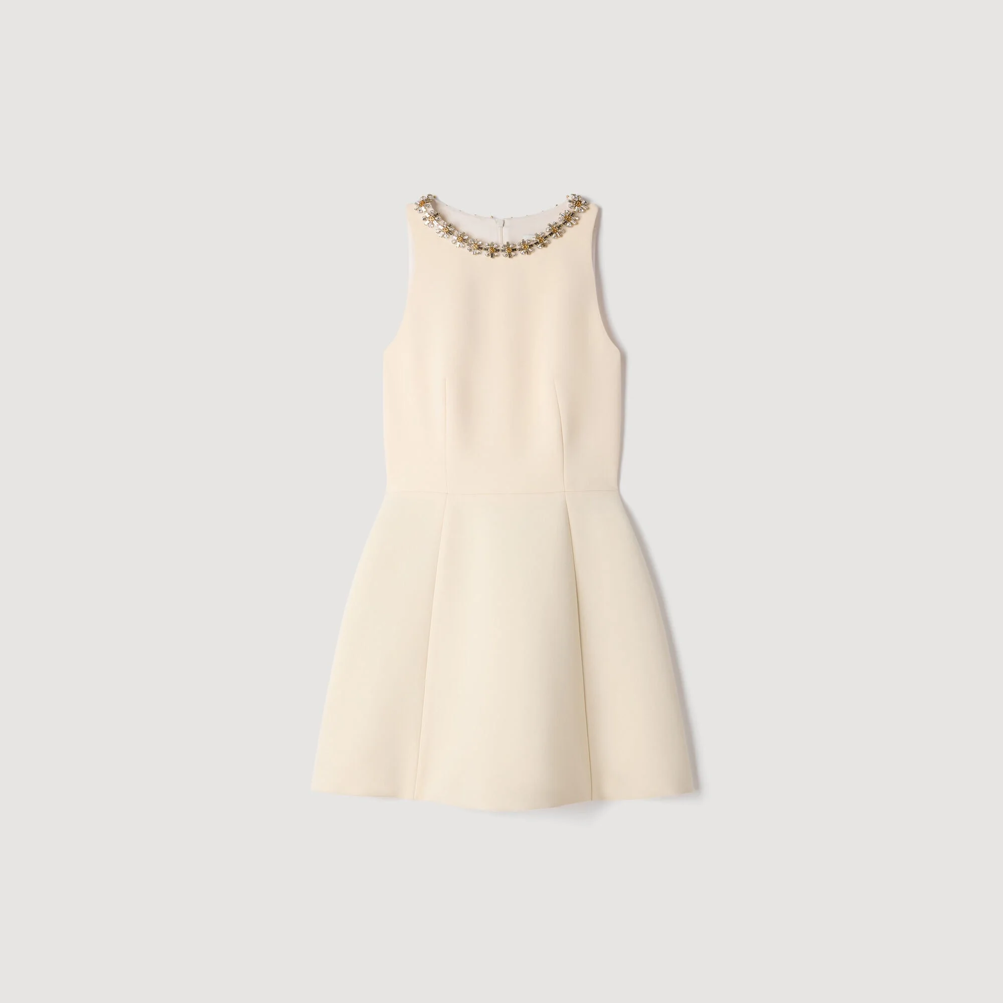 MINI DRESS WITH JEWEL DETAIL - 1