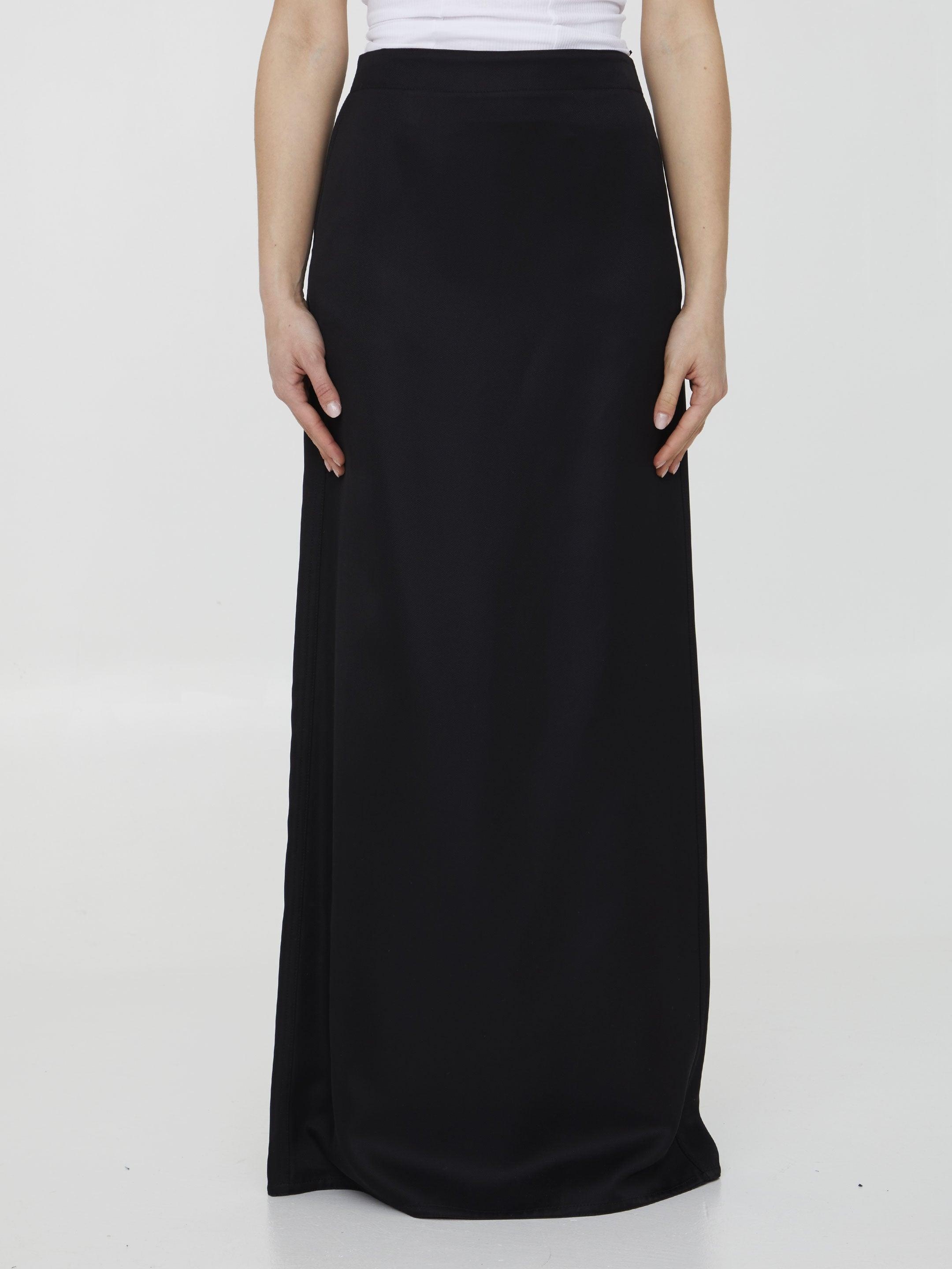 Bottega Veneta Silk Twill Skirt - 1
