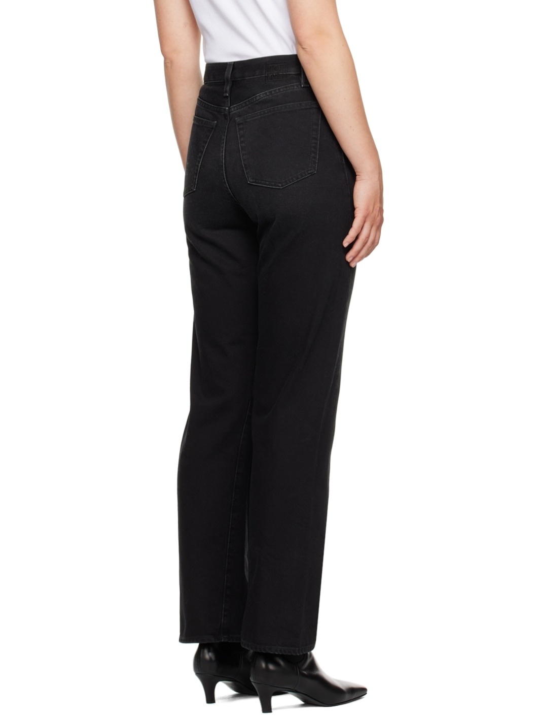 Black Twisted Seam Jeans - 3