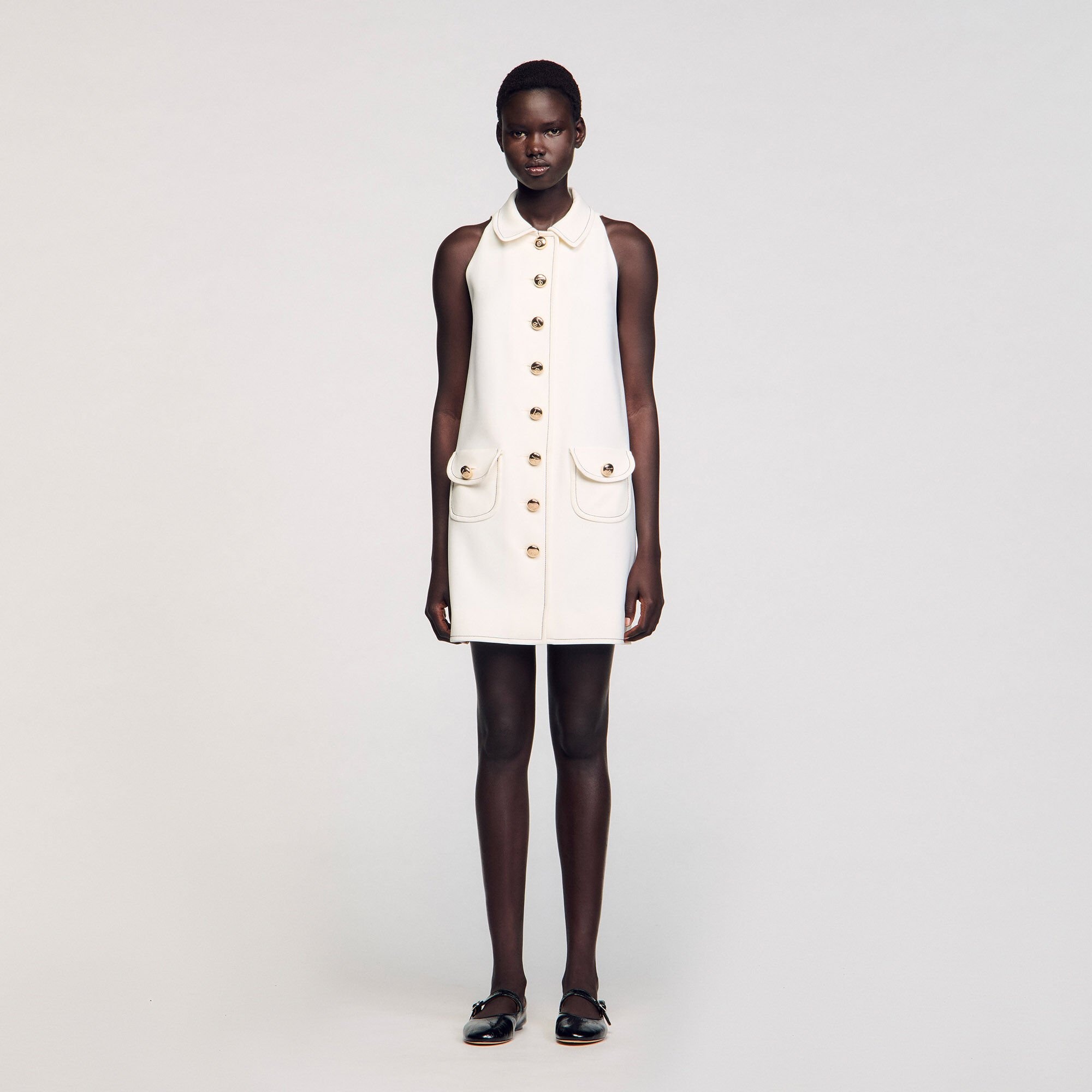 PETER PAN COLLAR MINI DRESS - 2