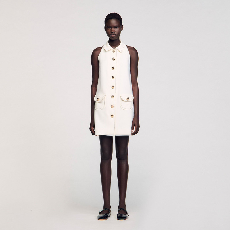 Sandro PETER PAN COLLAR MINI DRESS outlook