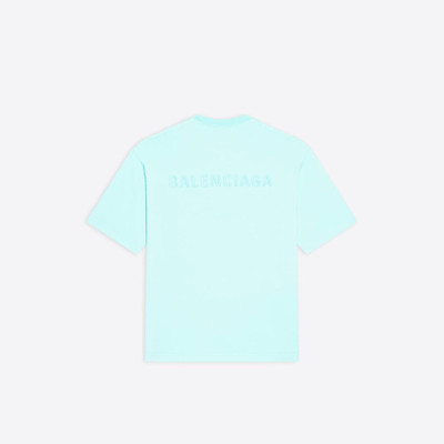 BALENCIAGA Men's Logo T-shirt Medium Fit in Green outlook