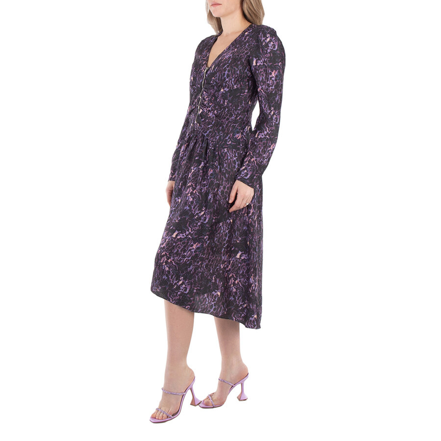 Isabel Marant Magaly Silk Blend Midi Dress - 5