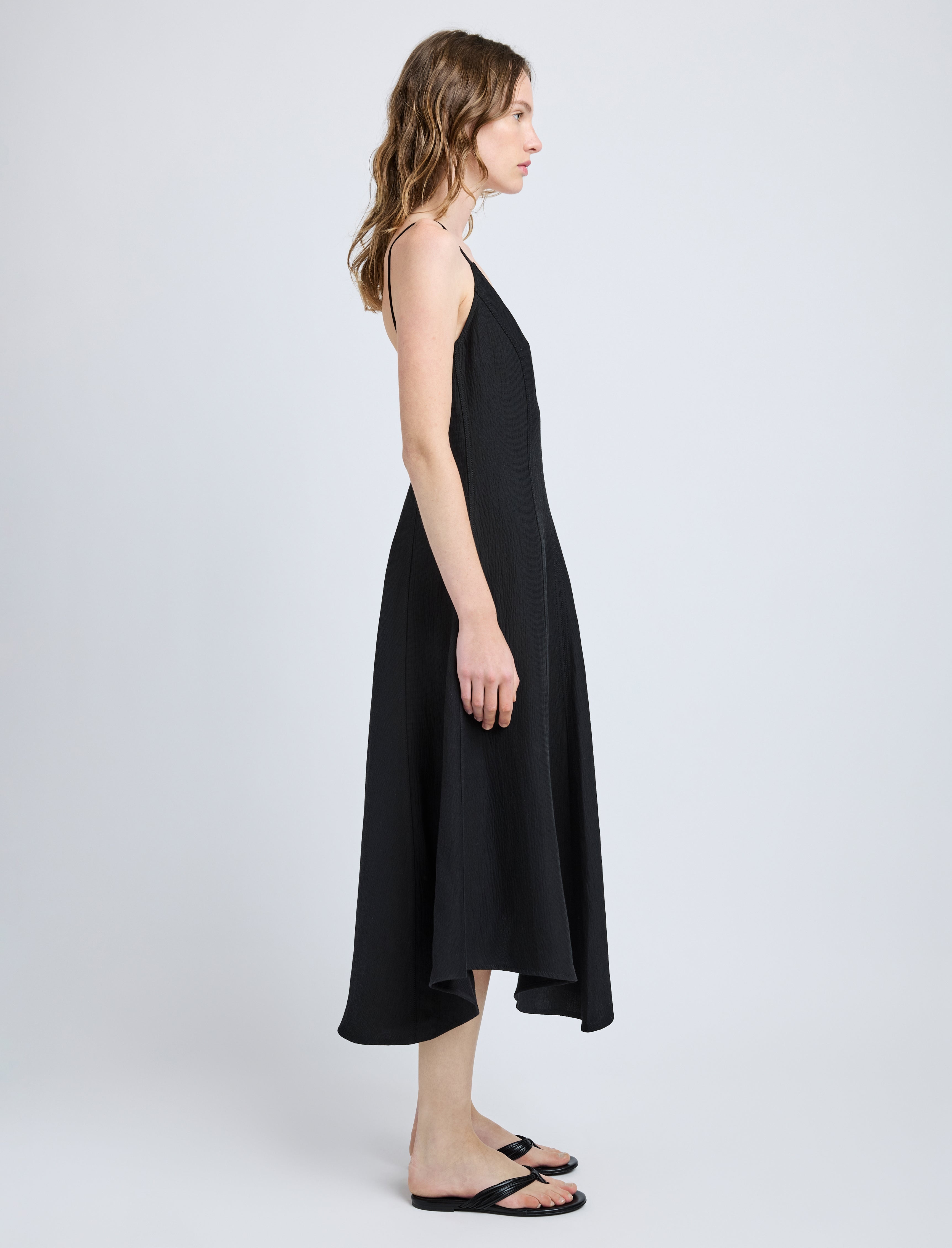 Elaine Dress in Cotton Viscose Linen - 3