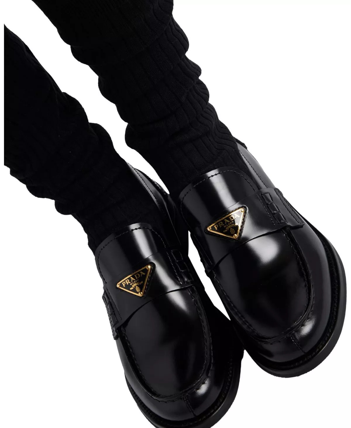 Women's Brushed Leather Loafers - 3