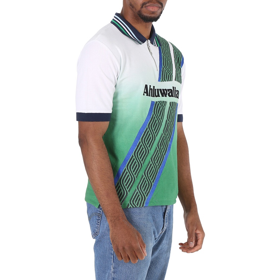Ahluwalia Men's Football Short Sleeve Cotton Polo Shirt - 5