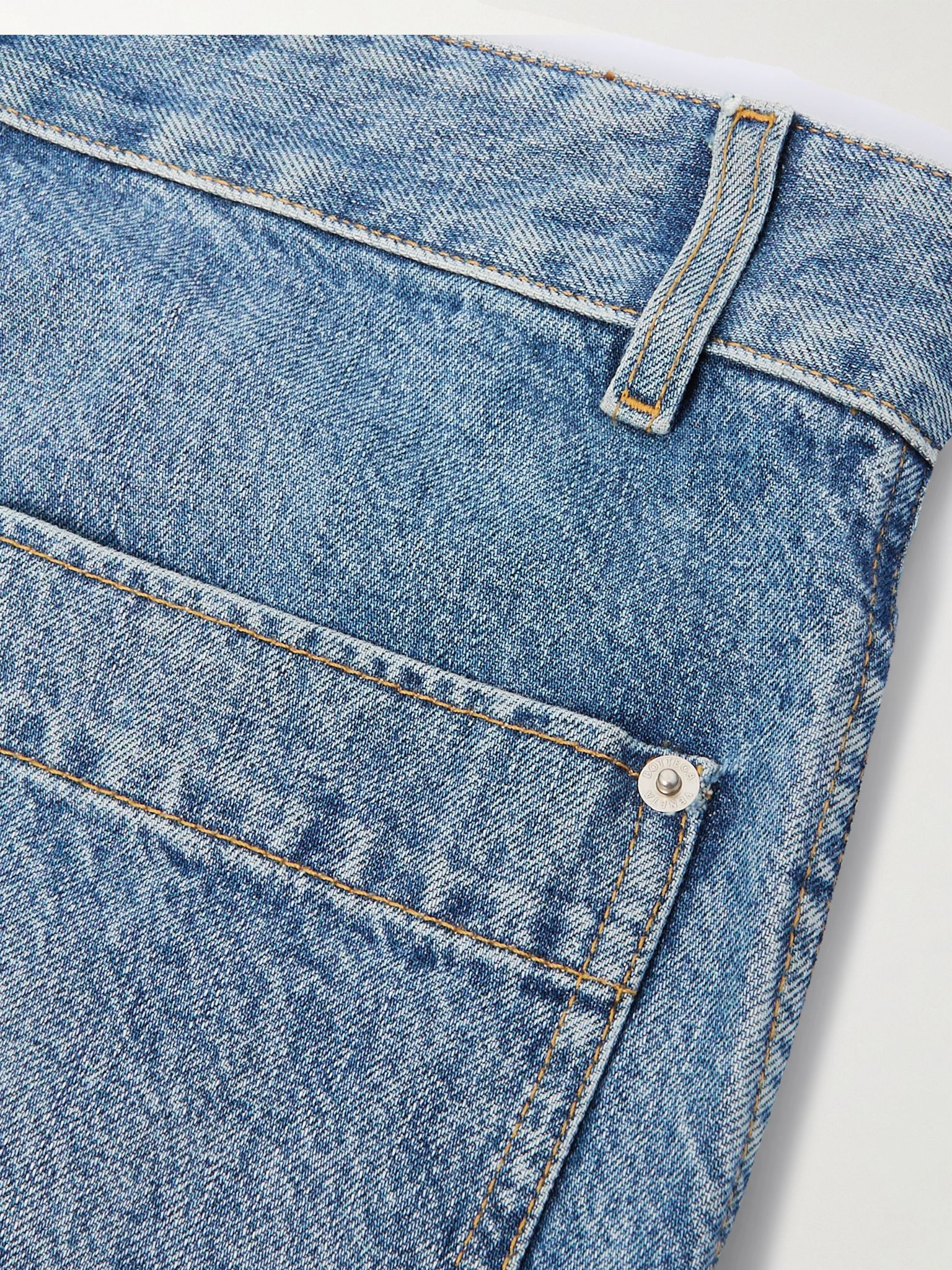 Cropped high-rise straight-leg jeans Mid denim - 6