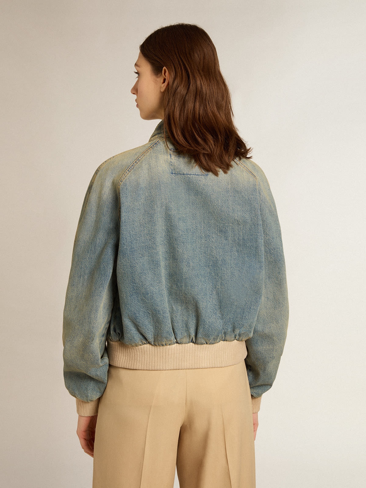 Women’s denim bomber jacket - 4