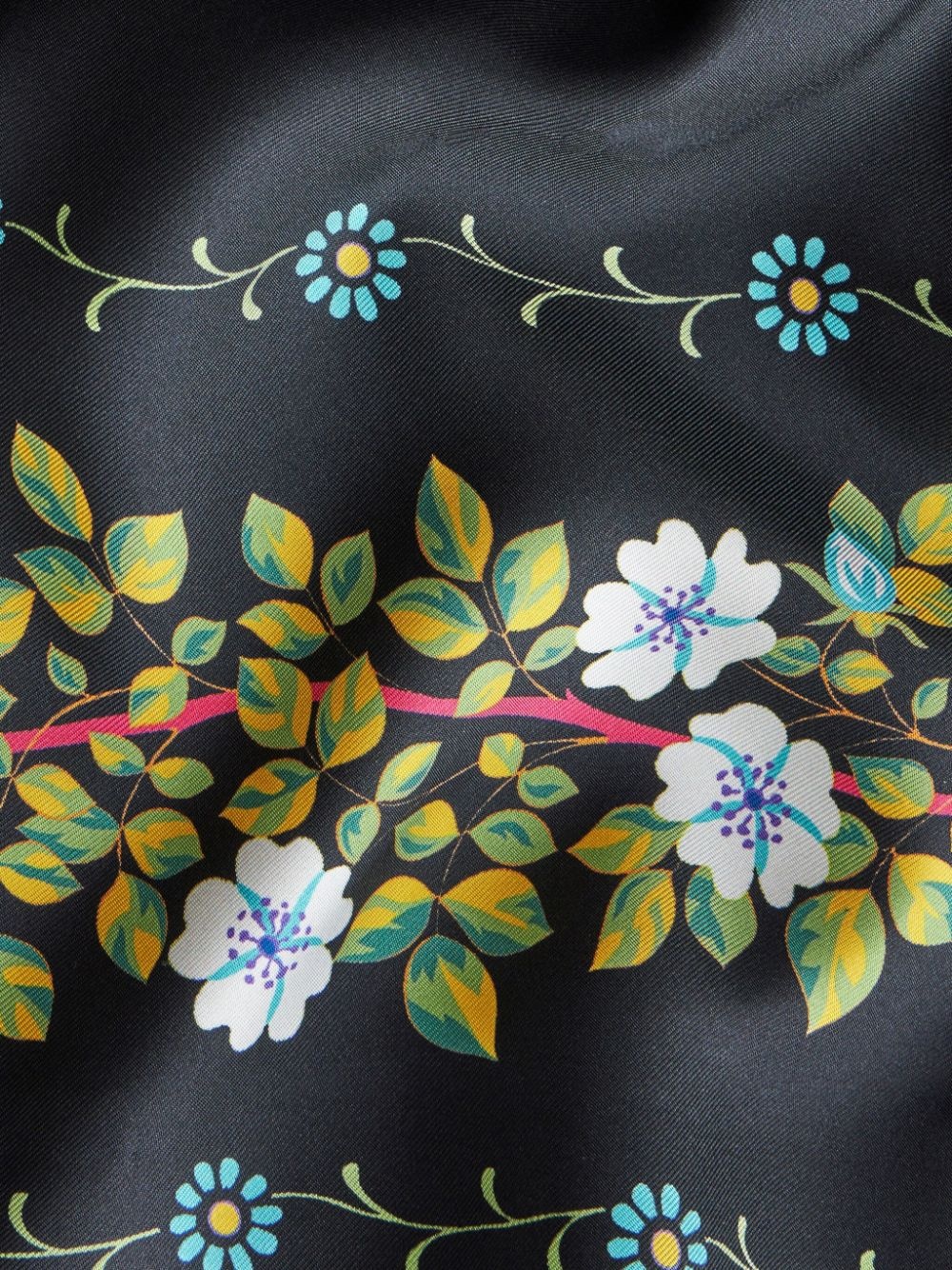 floral-print silk jacket - 5