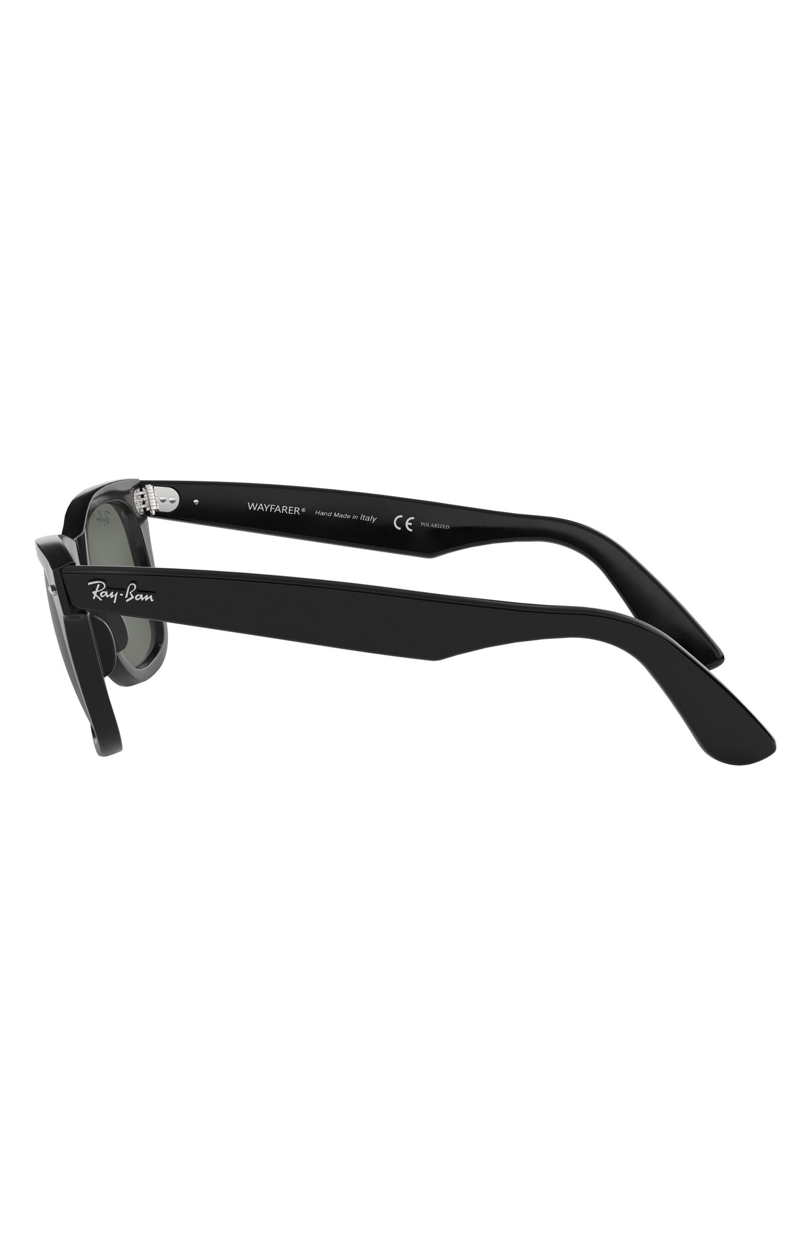 Ray-Ban 50mm Classic Wayfarer Polarized Sunglasses in Black Polarized at Nordstrom - 4