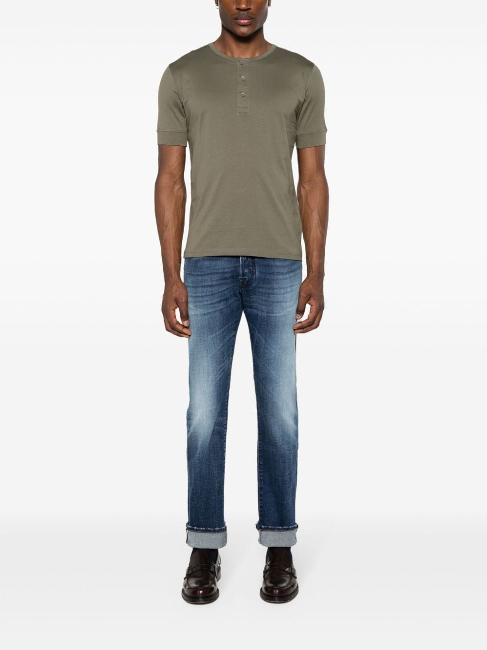 Henley cotton T-shirt - 2