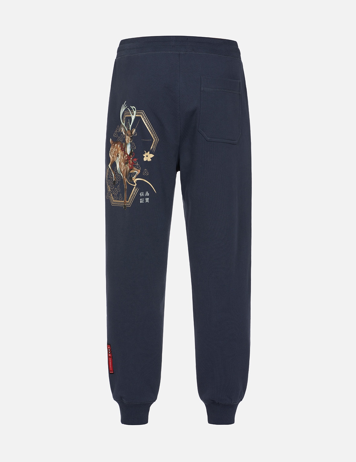 EVISU DIVINE DEER PRINT REGULAR FIT SWEATPANTS