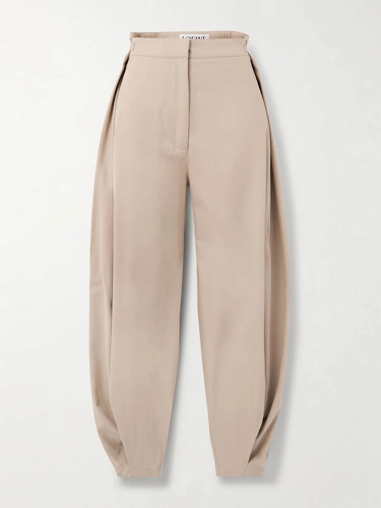 Cocoon Wide-leg Cotton And Silk-blend Twill Pants - 1