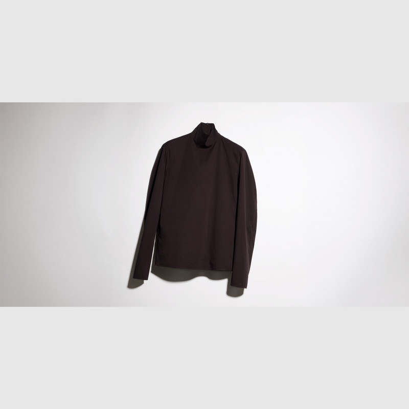 Cotton poplin turtleneck 1