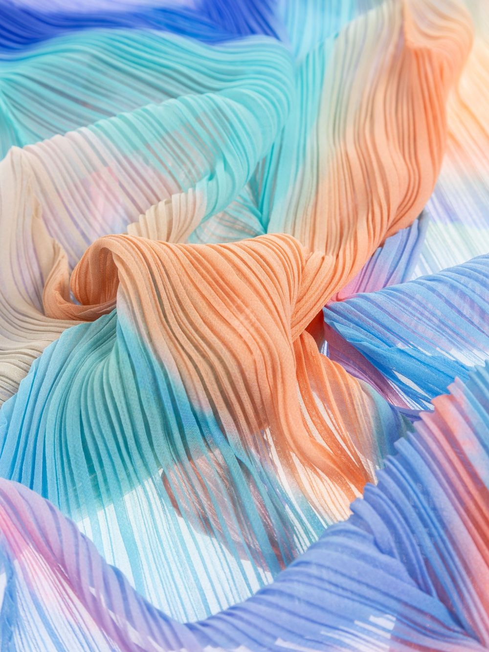 pleated ombre scarf - 3