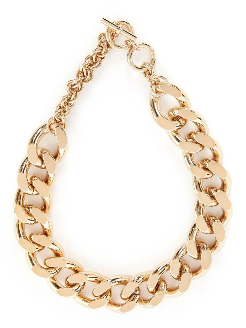 oversized chain-link necklace - 1