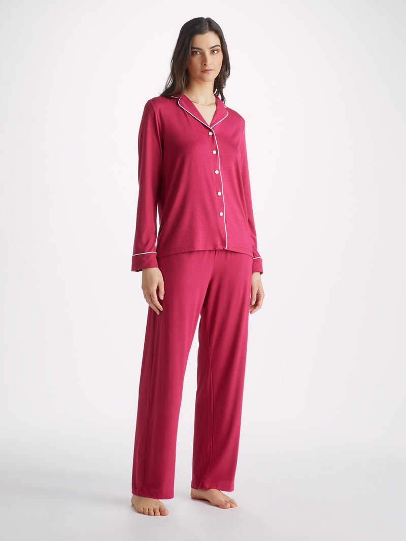 Women's Pyjamas Lara Micro Modal Stretch Berry - 3