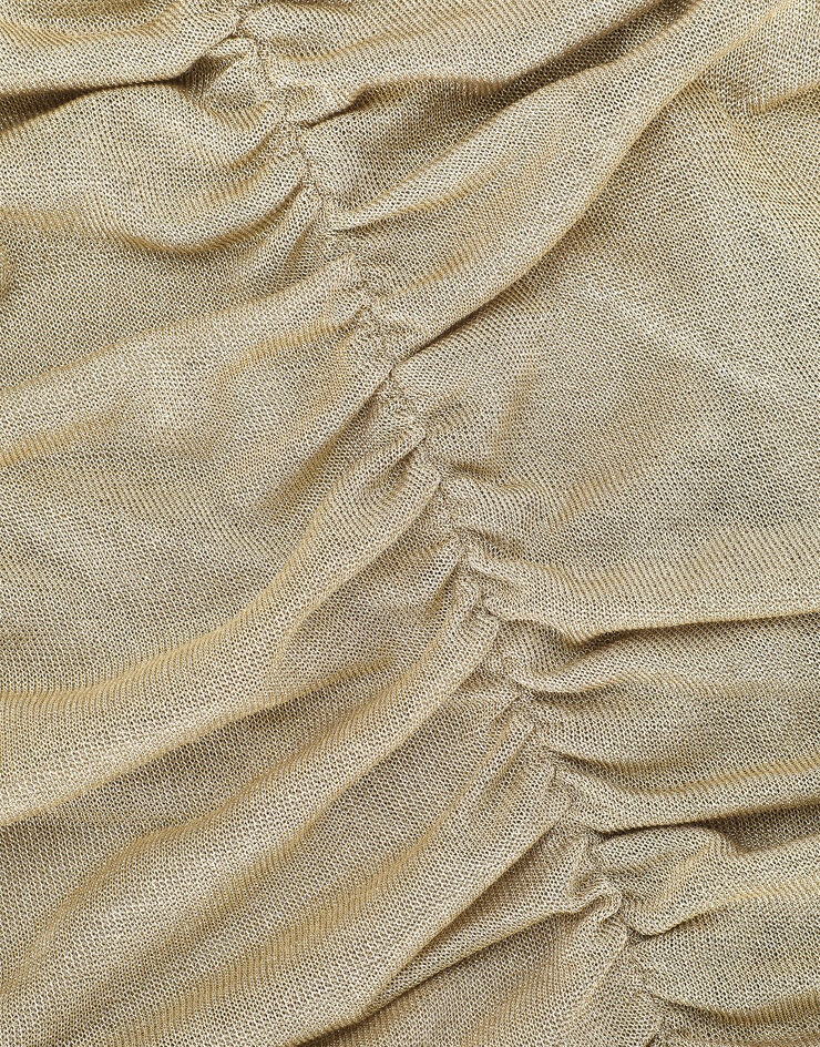 Lurex mesh calf-length skirt - 7