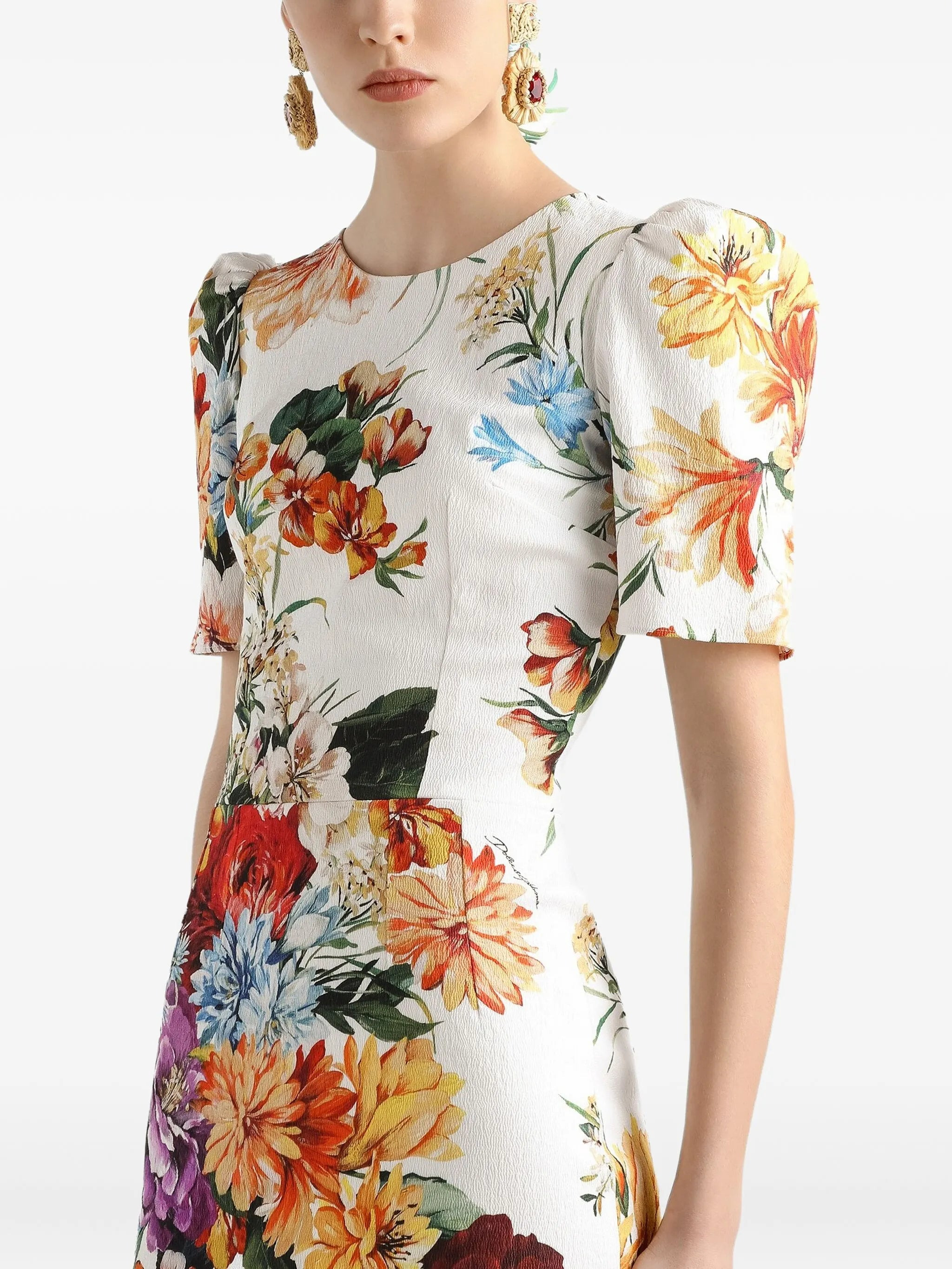 Dolce & Gabbana Floral-print Midi Dress - 3