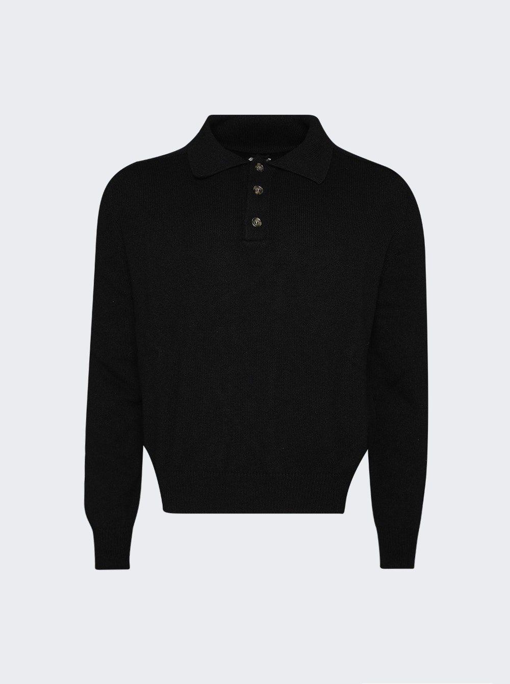 Polo Long Sleeve Shirt Black - 1