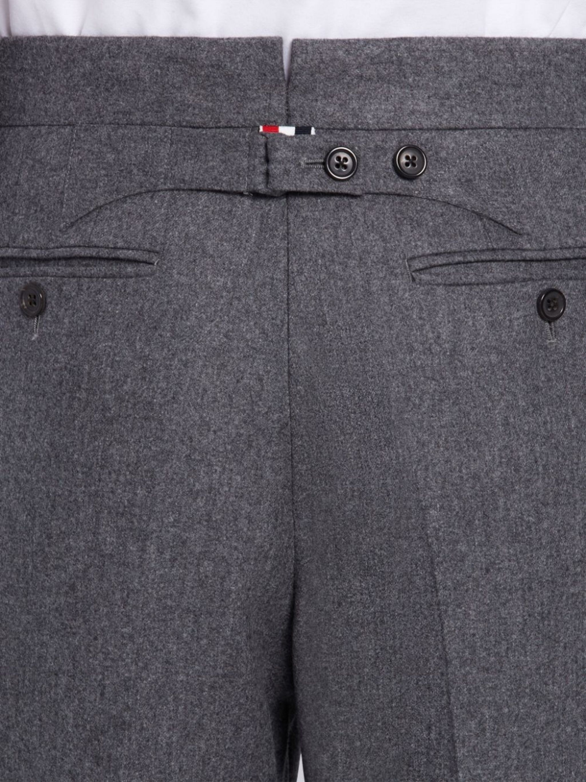 tonal 4-Bar flannel trousers - 6