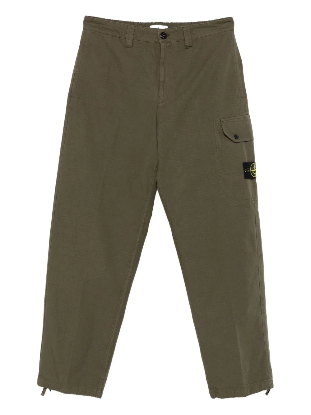 cargo-pocket cotton trousers - 1