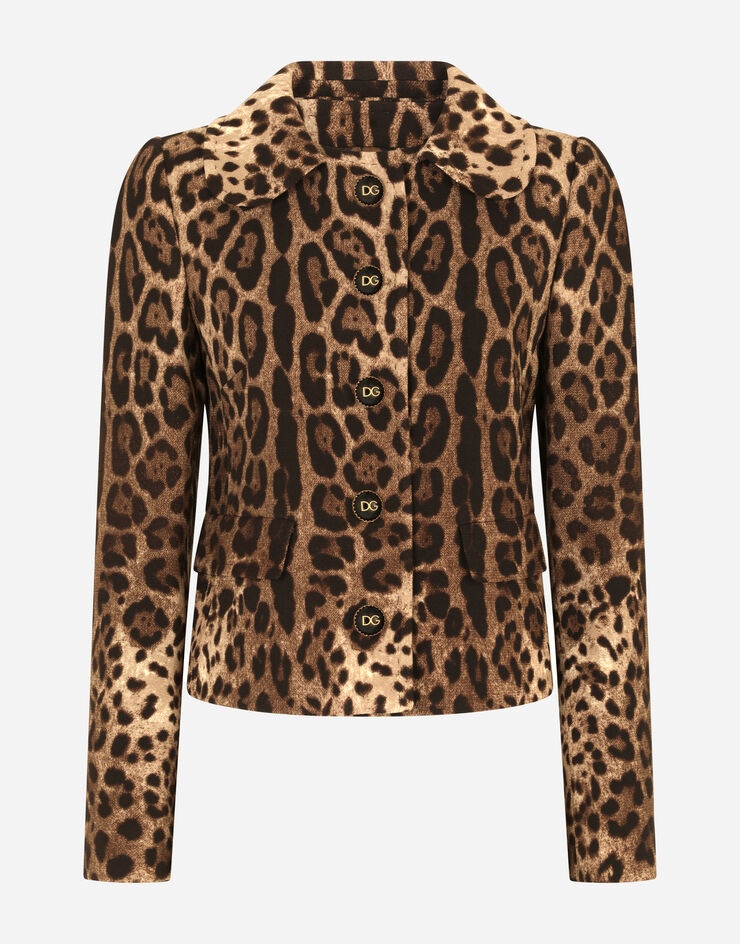 Wool Dolce jacket with leopard print - 3