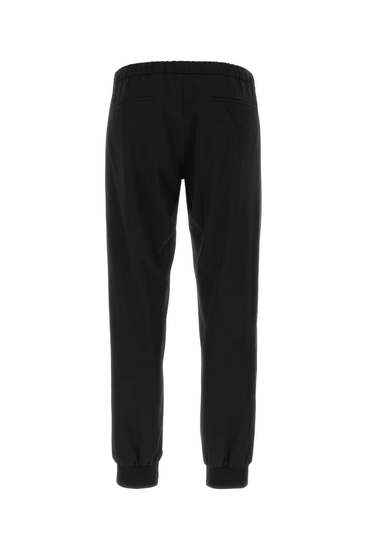 Prada Men Black Gabardine Pant - 2
