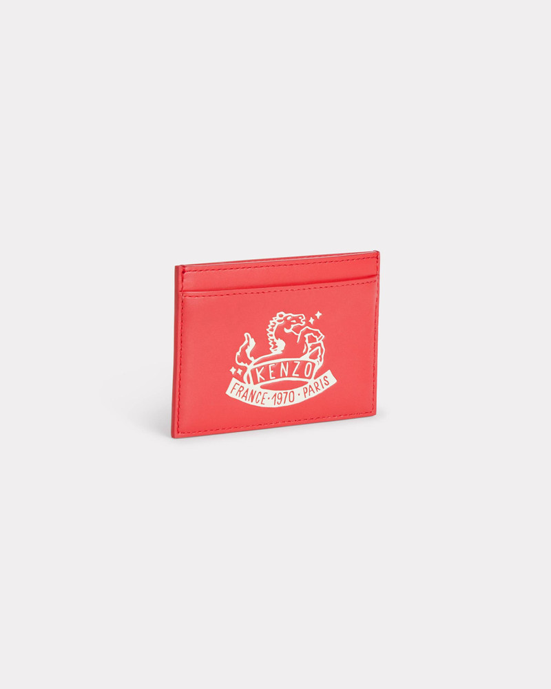 'Lunar New Year' card holder in leather 1
