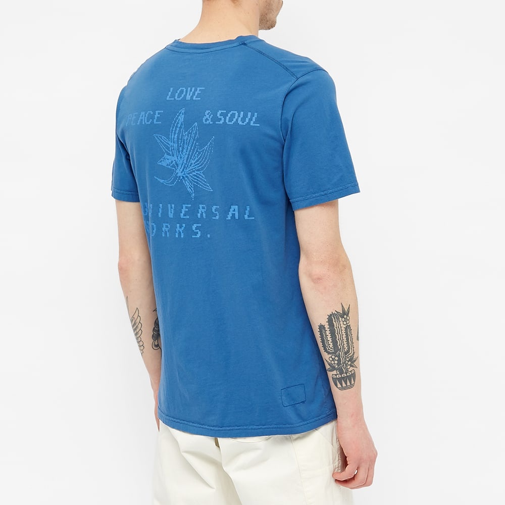 Universal Works Lotus Print Tee - 5