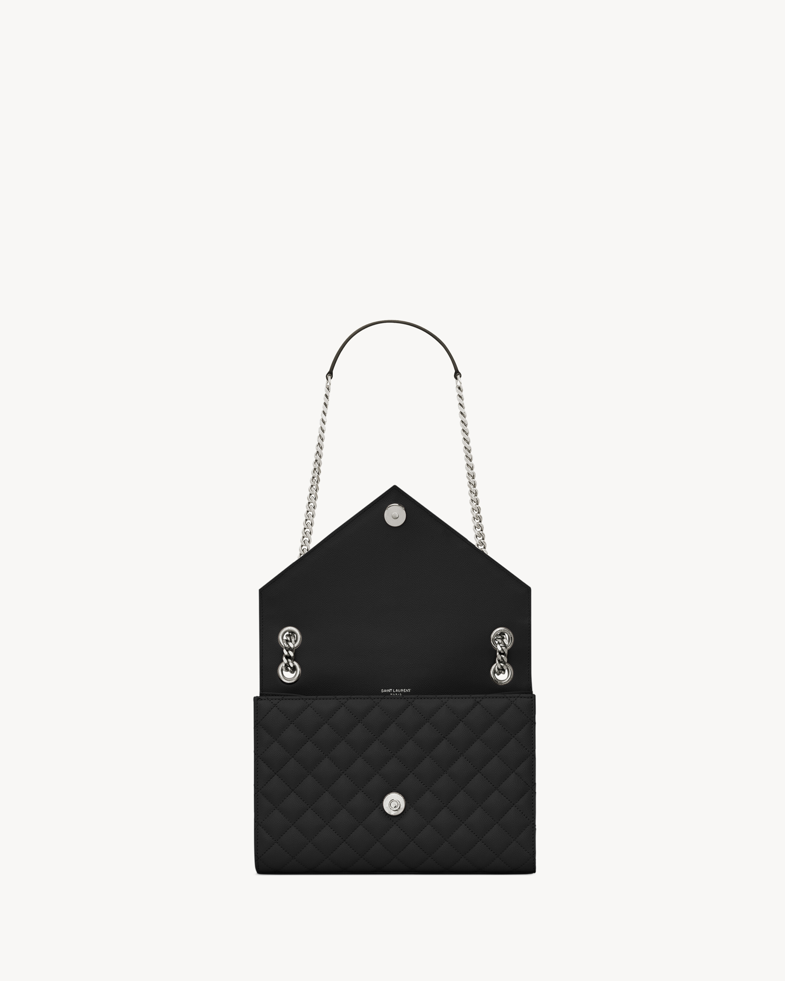 ENVELOPE MEDIUM IN QUILTED GRAIN DE POUDRE EMBOSSED LEATHER - 4