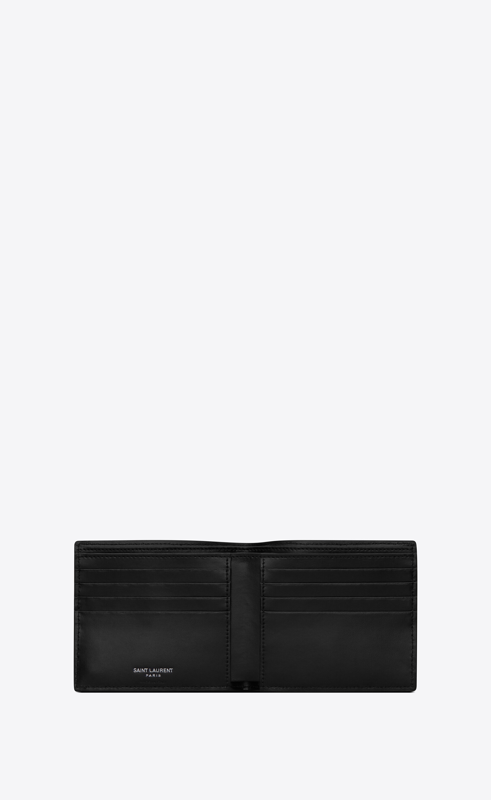 tiny monogram east/west wallet in matte leather - 4