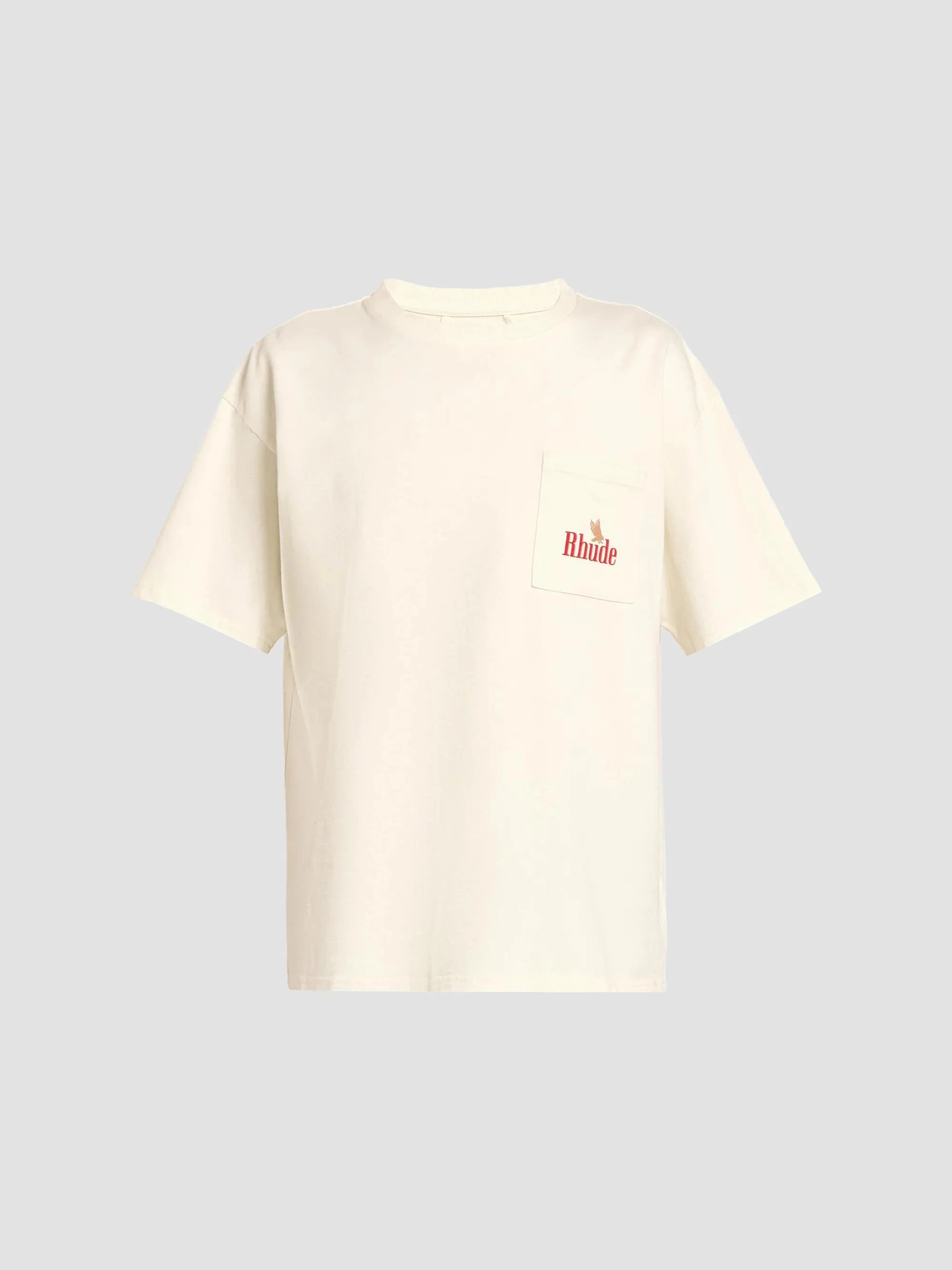 Men's American Spirit Logo Cotton T-Shirt - Vintage White Red - 1