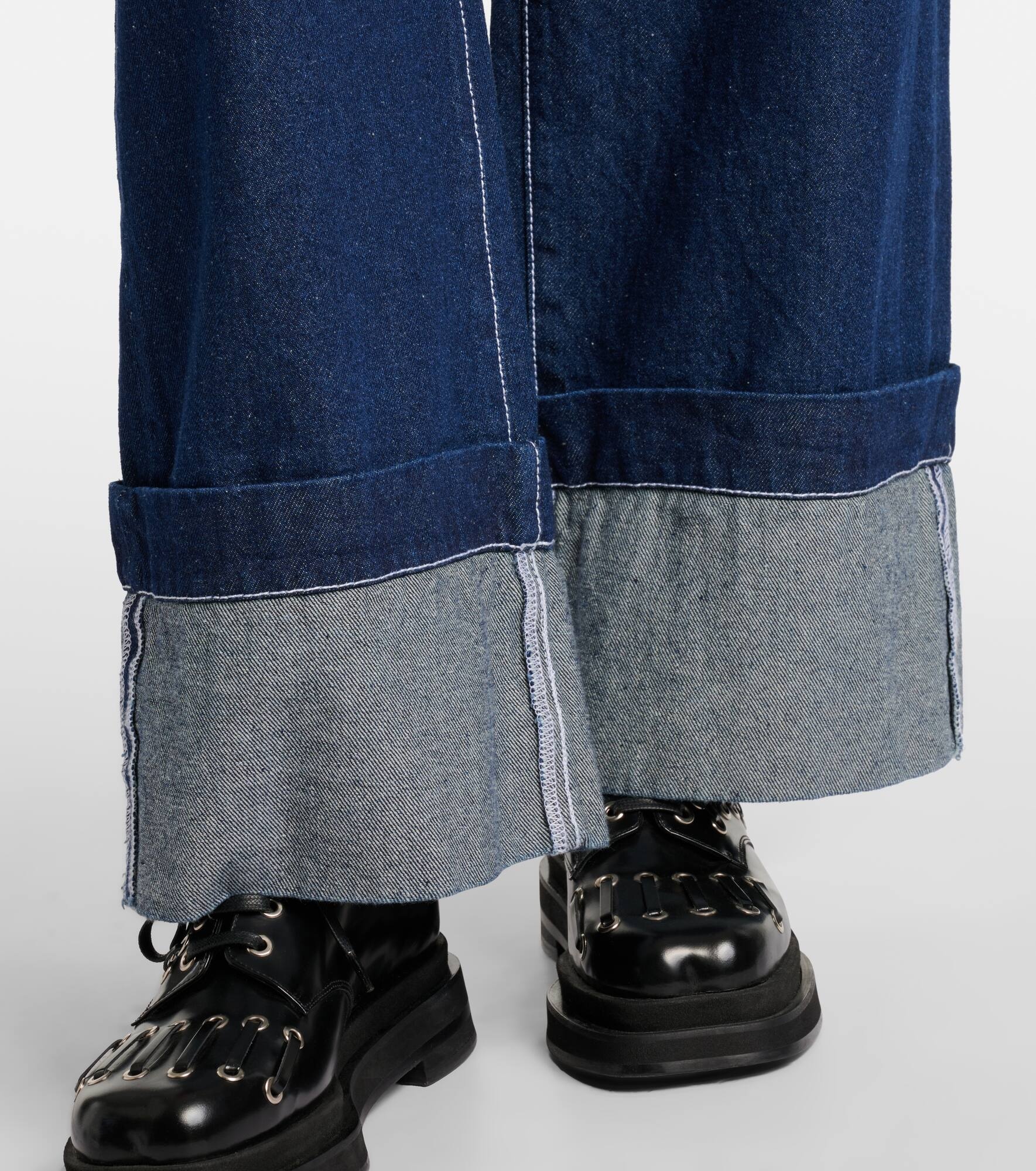Crystal-embellished straight jeans - 5