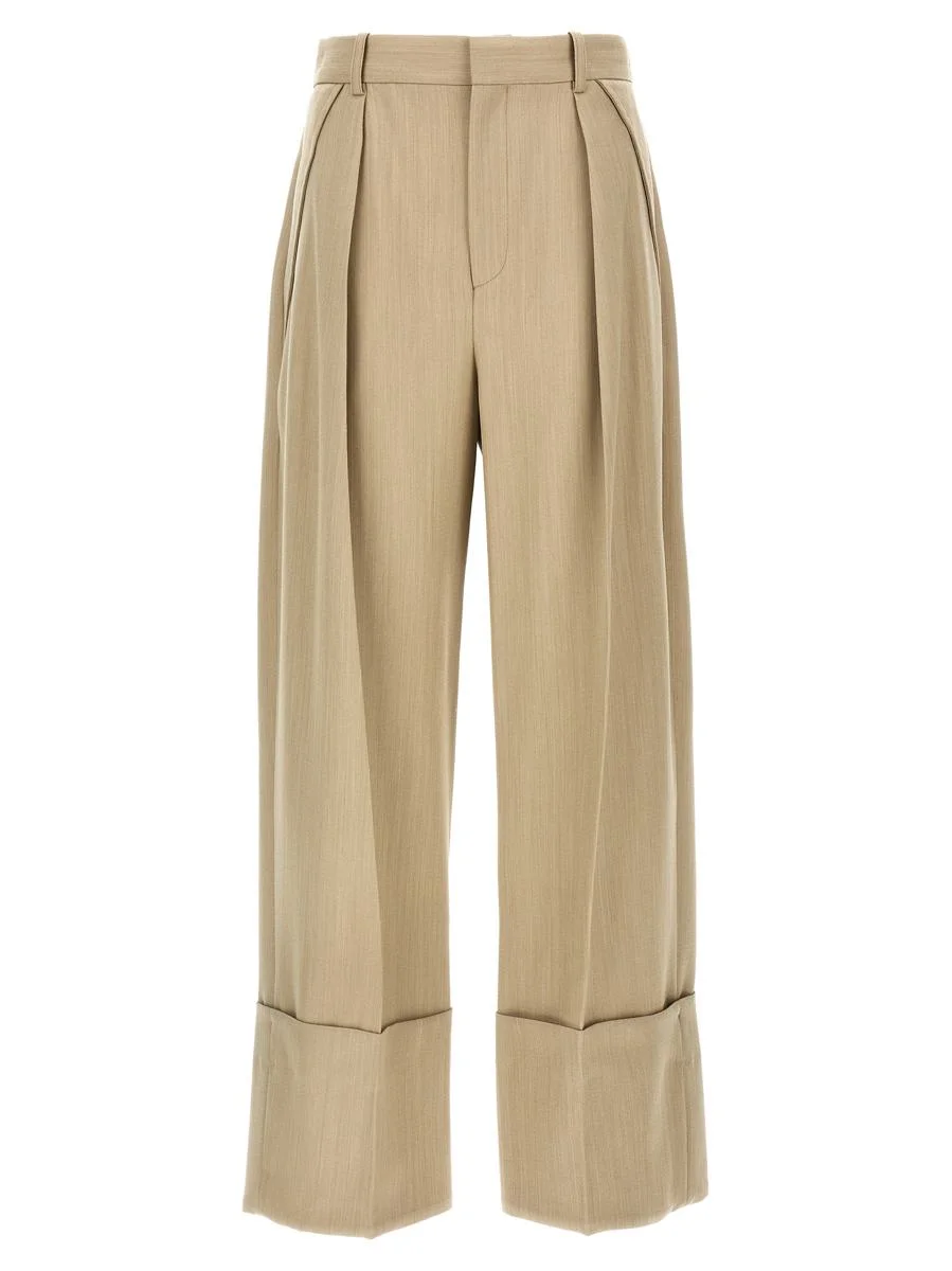 Victoria Beckham Maxi Turn-Up Pants - 1