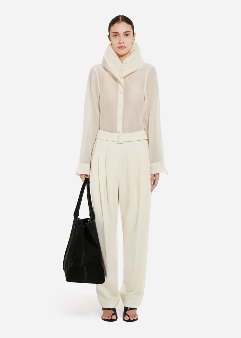 Cloud Collar Shirt in Cotton Silk Voile 3