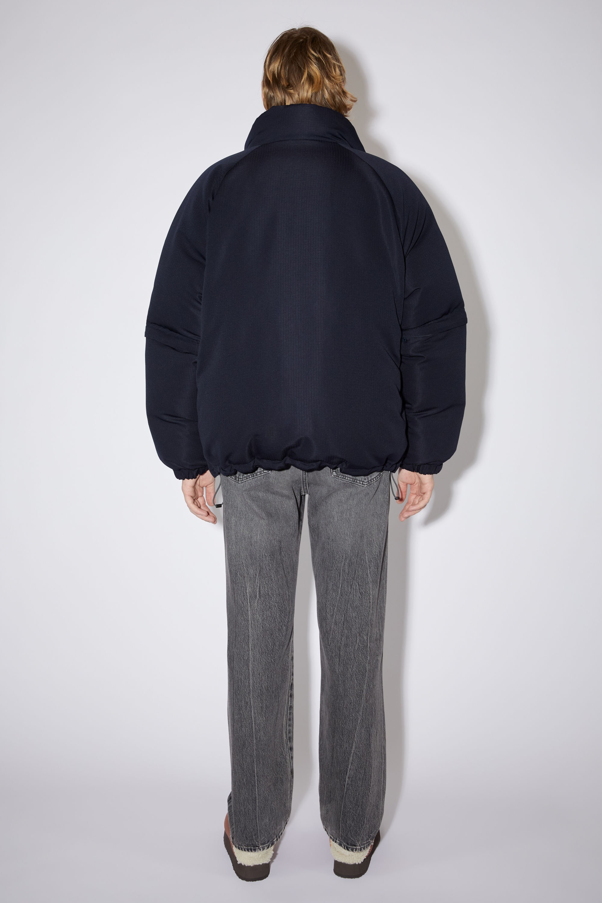 Reversible down jacket - Dark Blue - 3