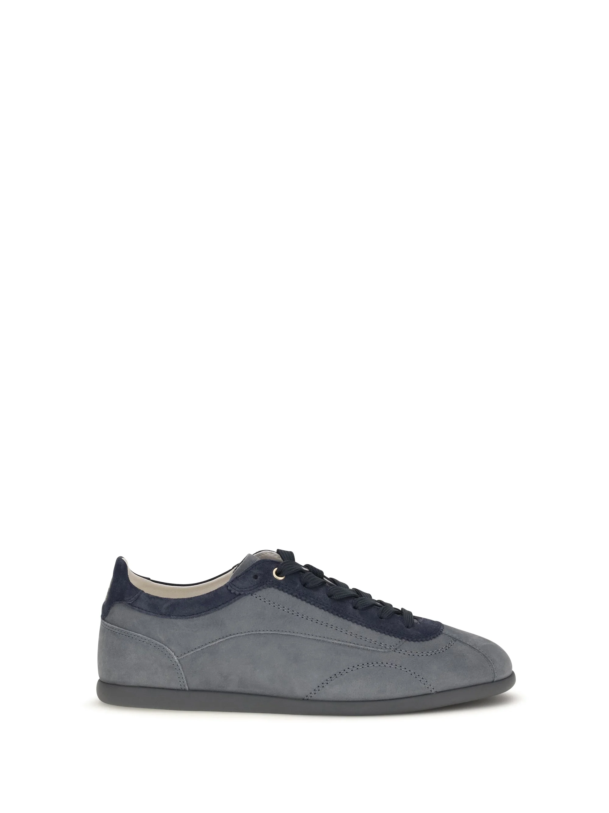 Brunello Cucinelli Nubuck Suede Sneakers Twister Midnight Blue - 1