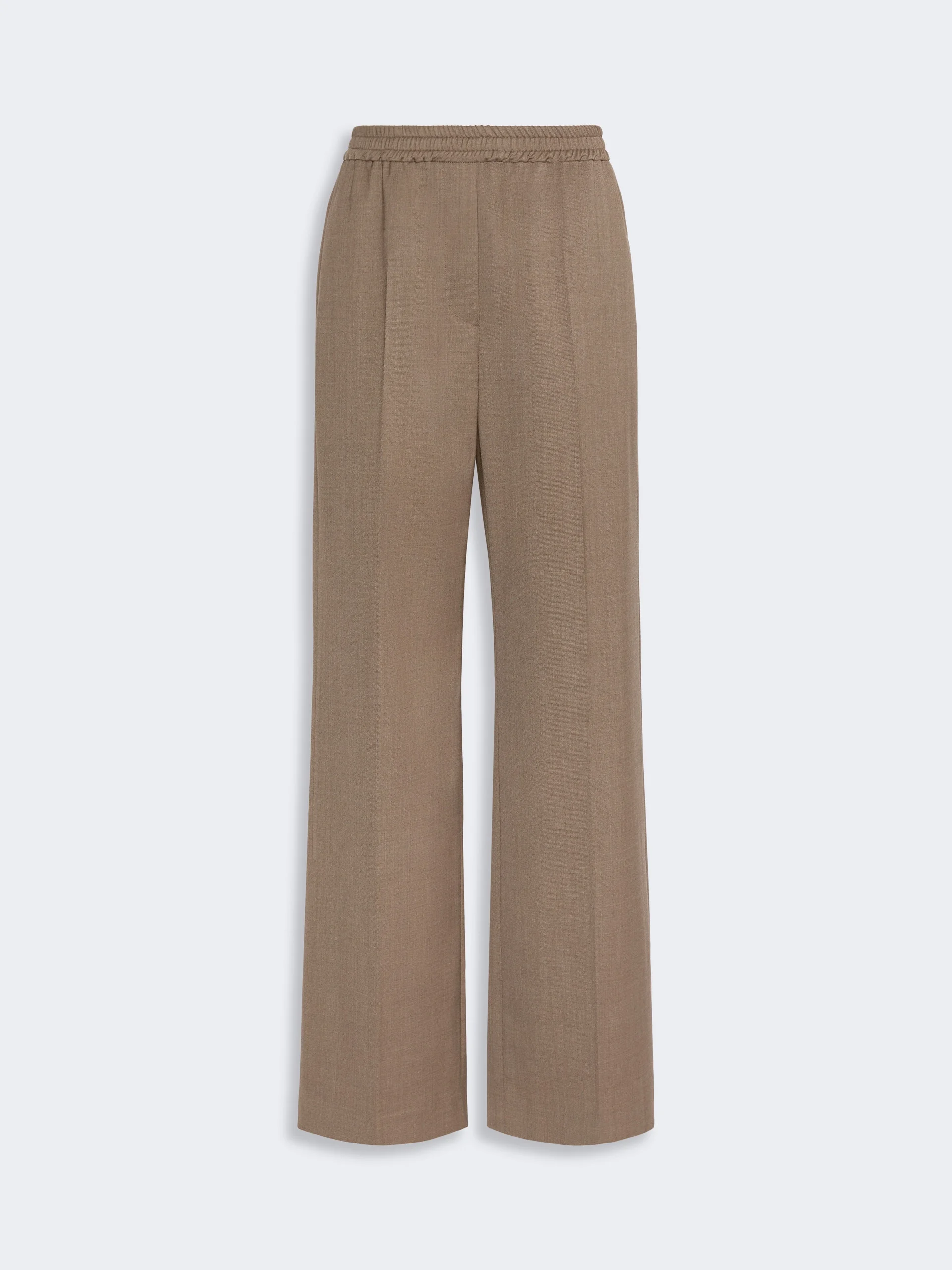 PETRA Stretch wool batavia trousers - MARRON GLACE' - 1