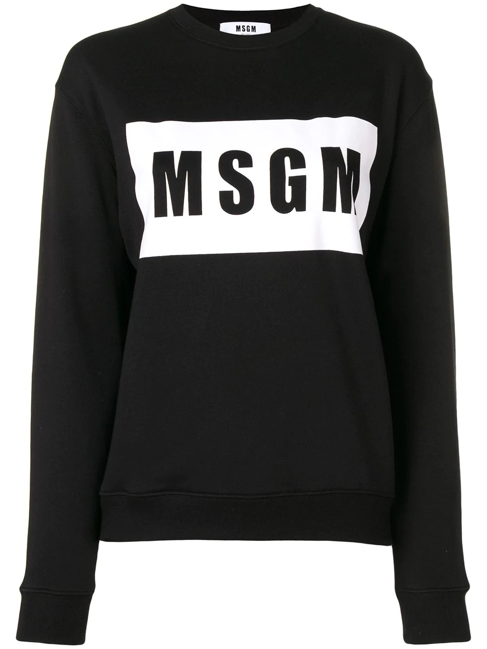 logo print sweatshirt - 1