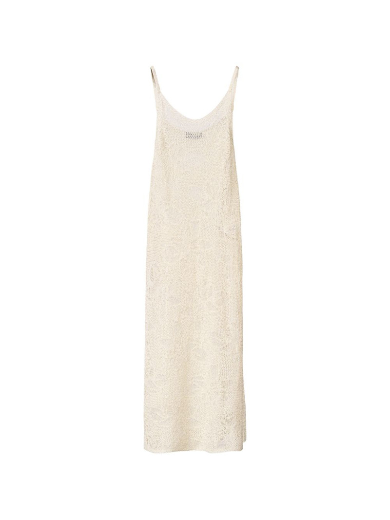 scoop-neck crocheted midi dress 1