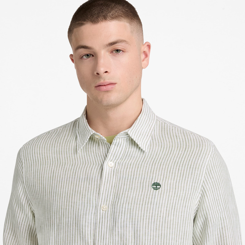 Men's Mill Brook Regular Fit Linen Shirt 8