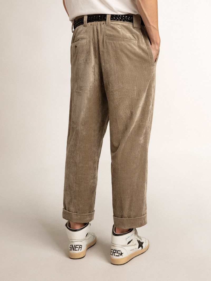 Light beige corduroy pants 4