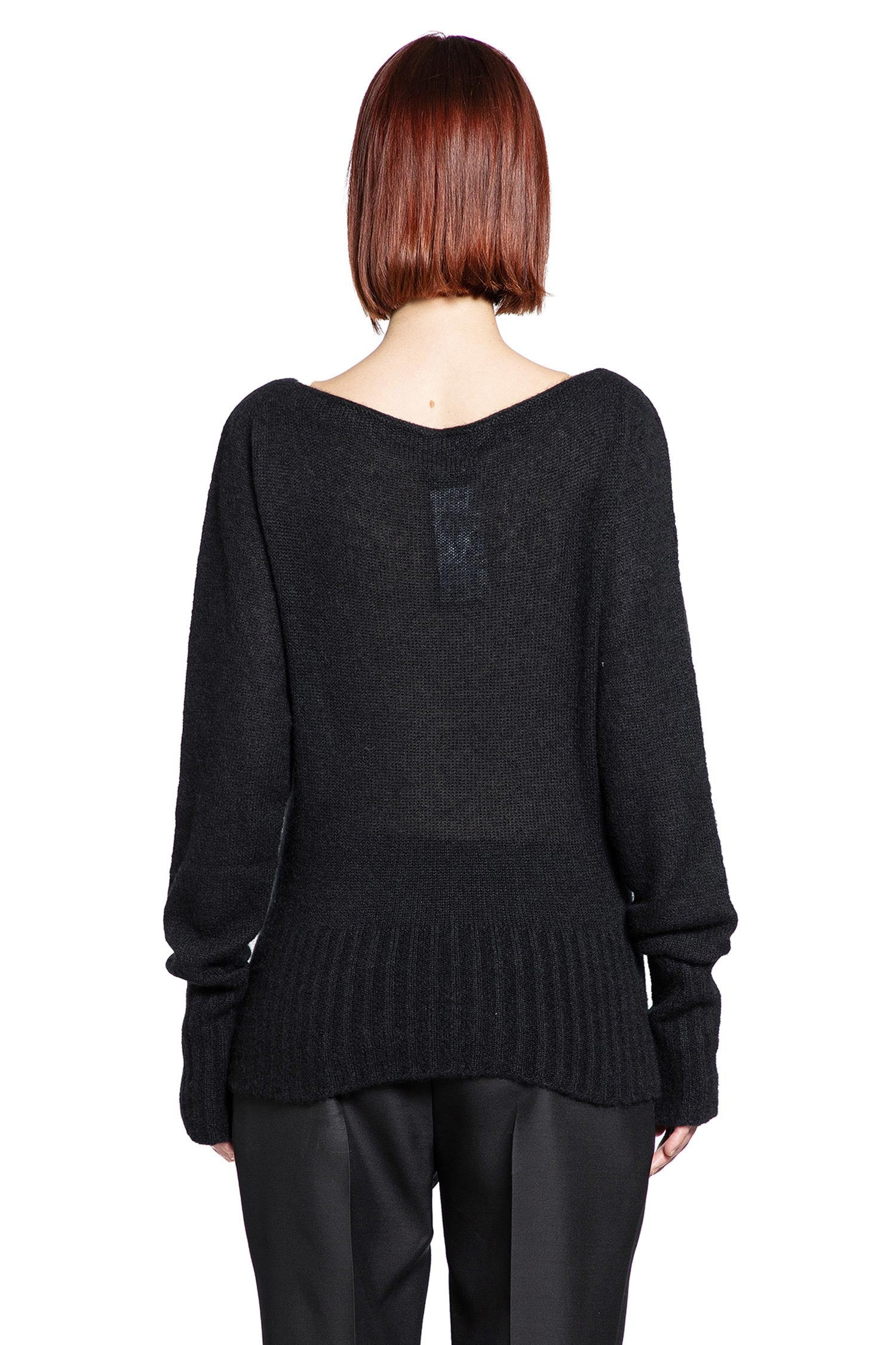 Cashmere Silk Boat Neck Sweater - 3
