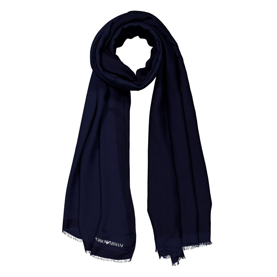 Emporio Armani Woven Logo Printed Stole - 3