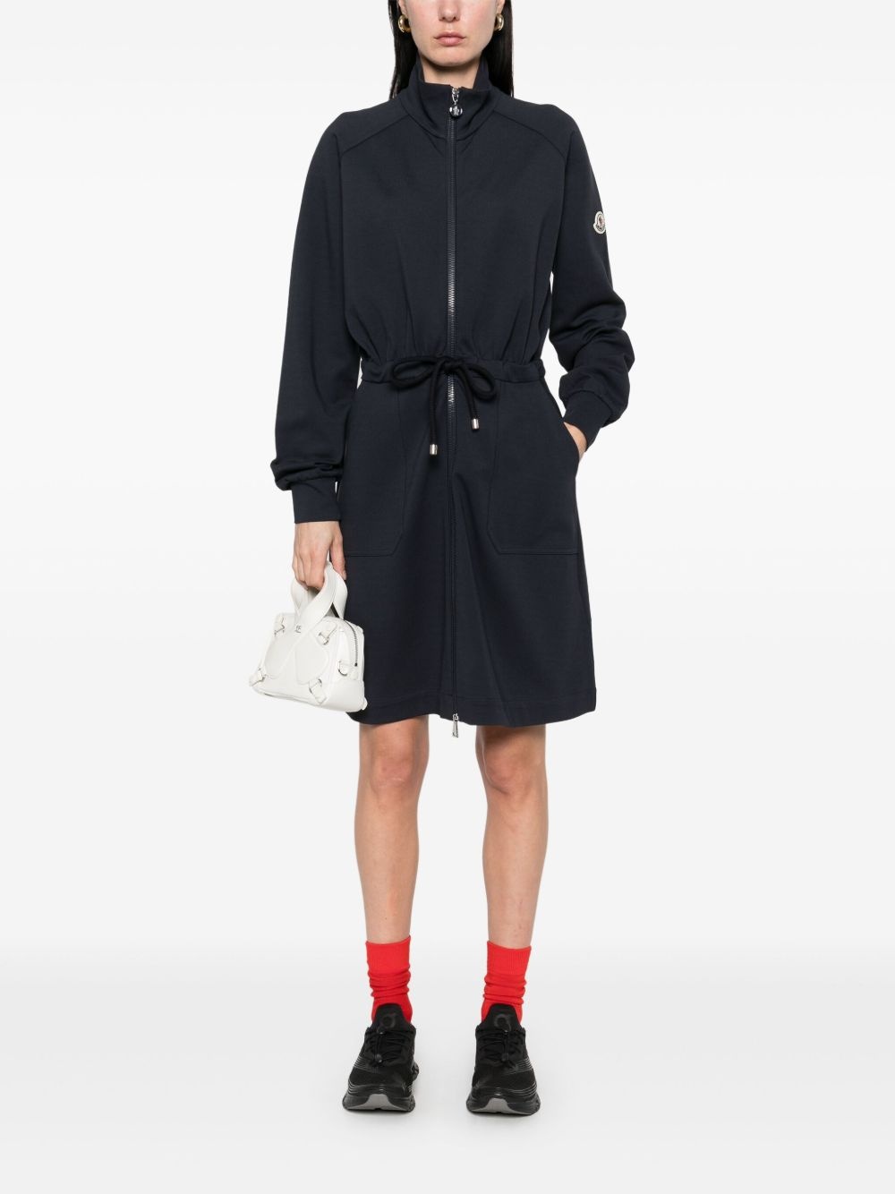 zip-up mini dress - 2