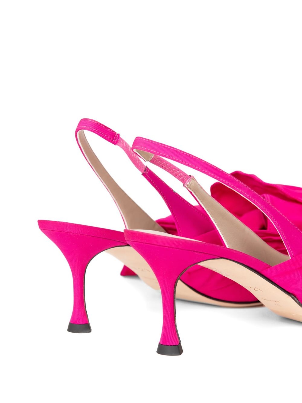 bow-embellished slingback pumps - 5