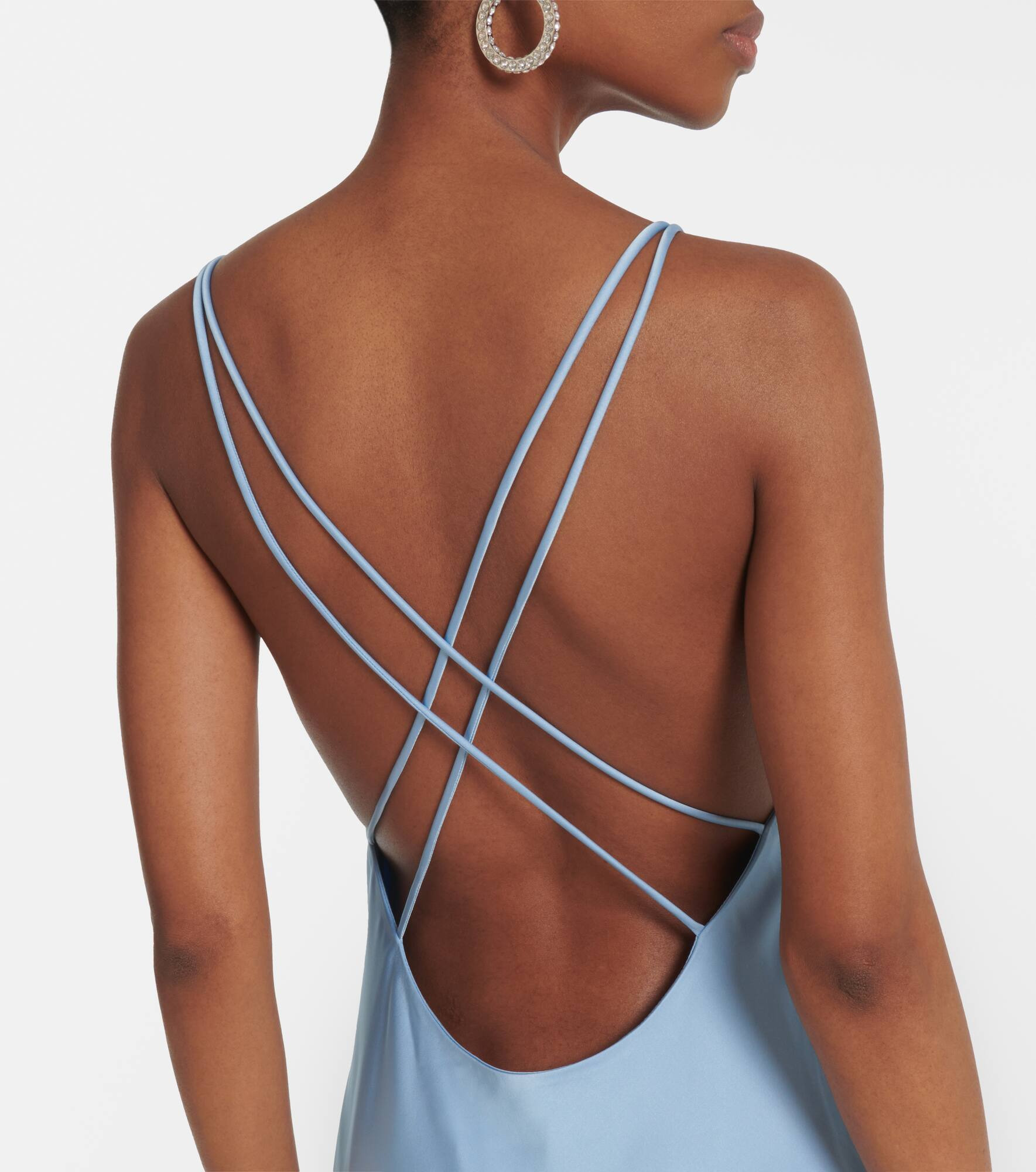 Bridal satin slip dress - 5